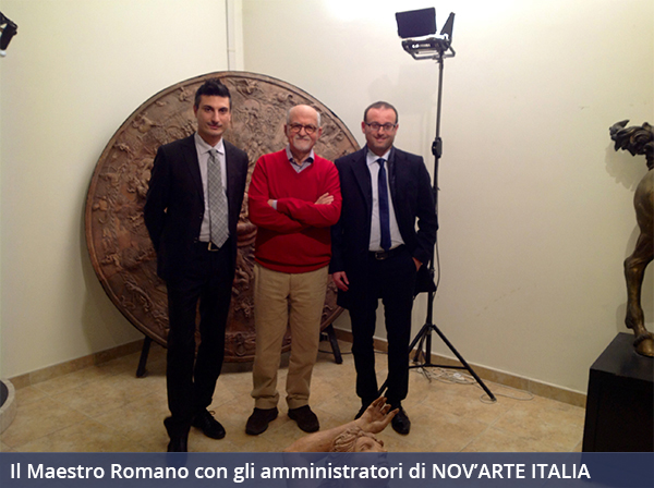 Alessandro Romano con i soci di NOV'ARTE ITALIA